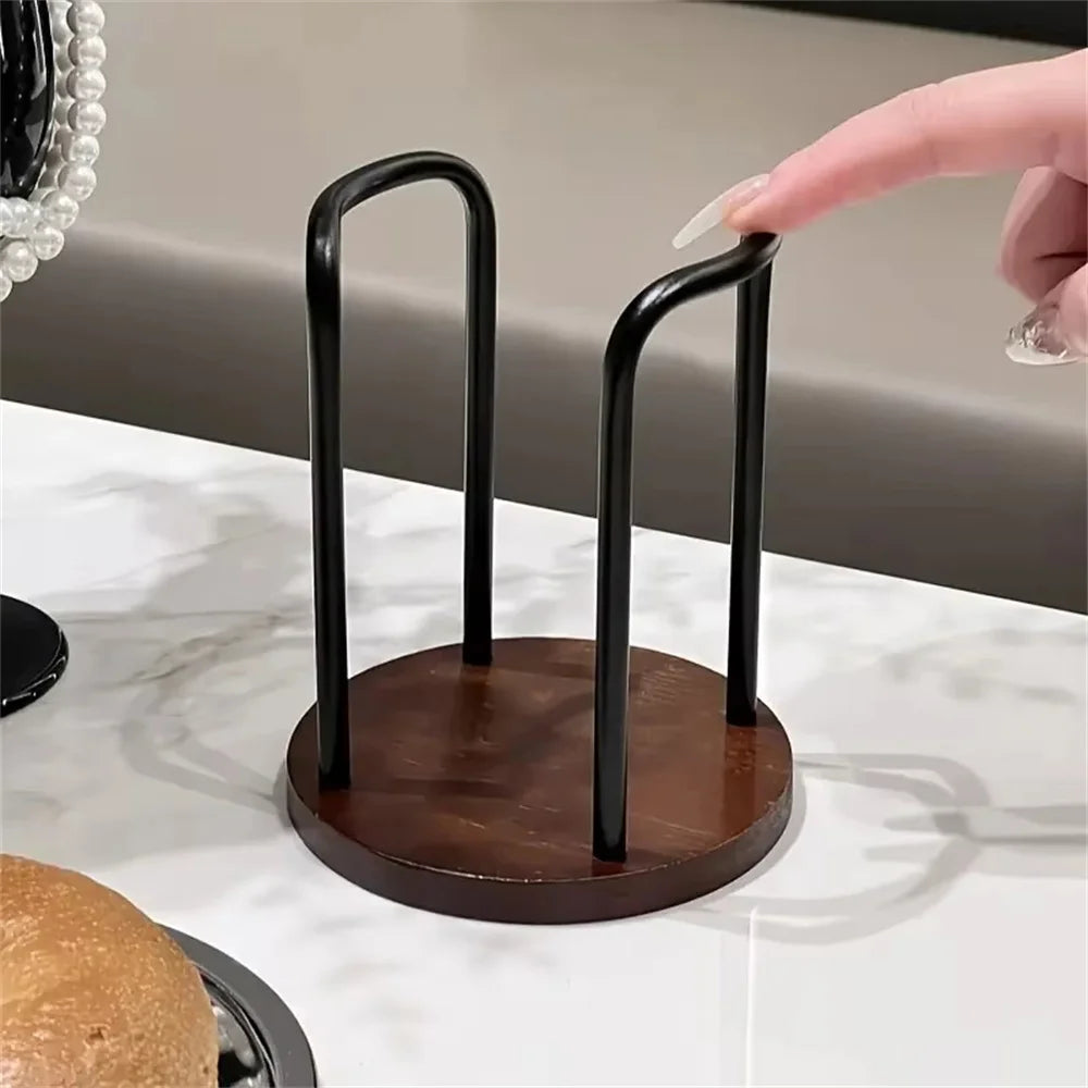 Disposable Cup Storage Holder Rack Shelf Water Tea Cups Wood Dispenser with Longer Stick Mug Display Stand Organizer Supplies by Smarsty