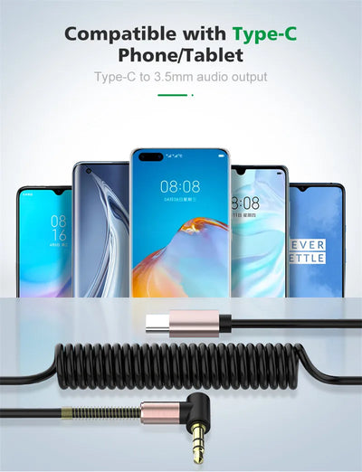 USB C to 3.5mm AUX Audio Adapter for Clear Sound - Smarsty