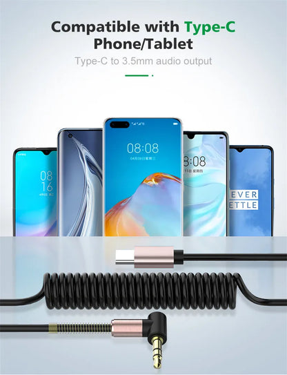 USB C to 3.5mm AUX Audio Adapter for Clear Sound - Smarsty