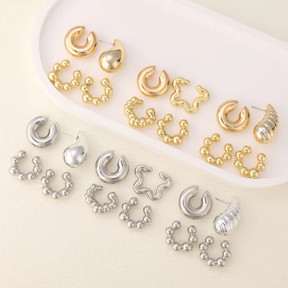 Trendy Vintage Geometric Clip Earrings for No Piercing Style - Smarsty