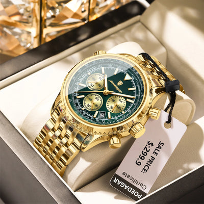 Luxury Men's Waterproof Chronograph Quartz Watch - Smarsty