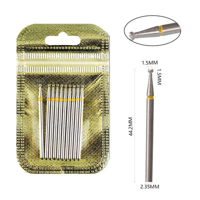 10 Piece Diamond Nail Drill Bit Set for Perfect Manicures - Smarsty