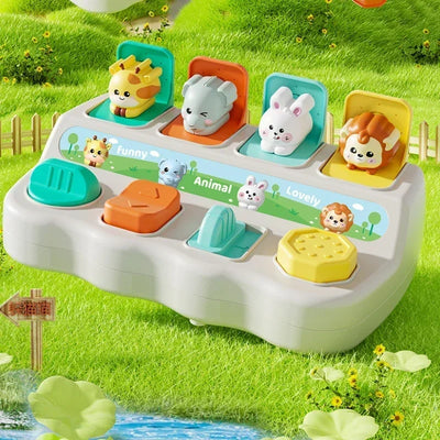 Montessori Pop up Animal Toys and Learning Boxes Enhance Logical Thinking and Motor Skills Suitable for Children's Birthday Gift - Smarsty