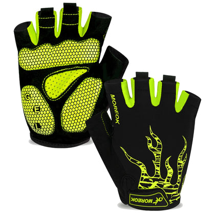 MOREOK Cycling Gloves Half Finger Shock Absorbing Gel Pads - Smarsty