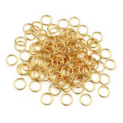 Stainless Steel Jump Rings Gold Color Nickel Free Set - Smarsty