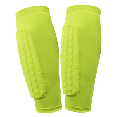 Soccer Shin Pads with Honeycomb Pads Football Shin Pads Ergonomic Lightweight Calf Protective Gear for Kids Youth Adults