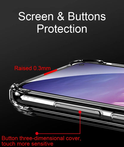 Transparent Silicone Case For Galaxy Phones Soft Shockproof - Smarsty