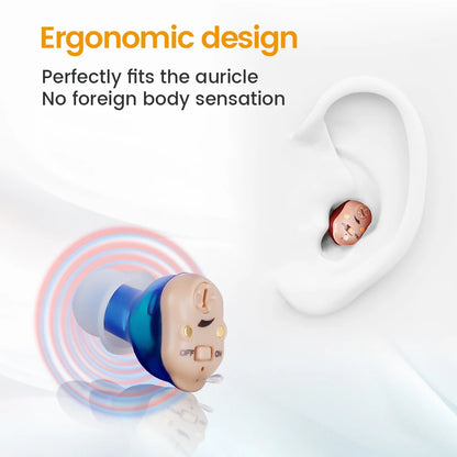 Rechargeable Invisible Hearing Aid for Clear Sound - Smarsty