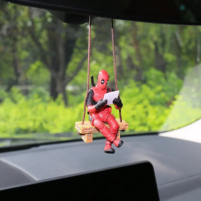 Deadpool Car Pendant Rearview Mirror Charm Interior Decor - Smarsty