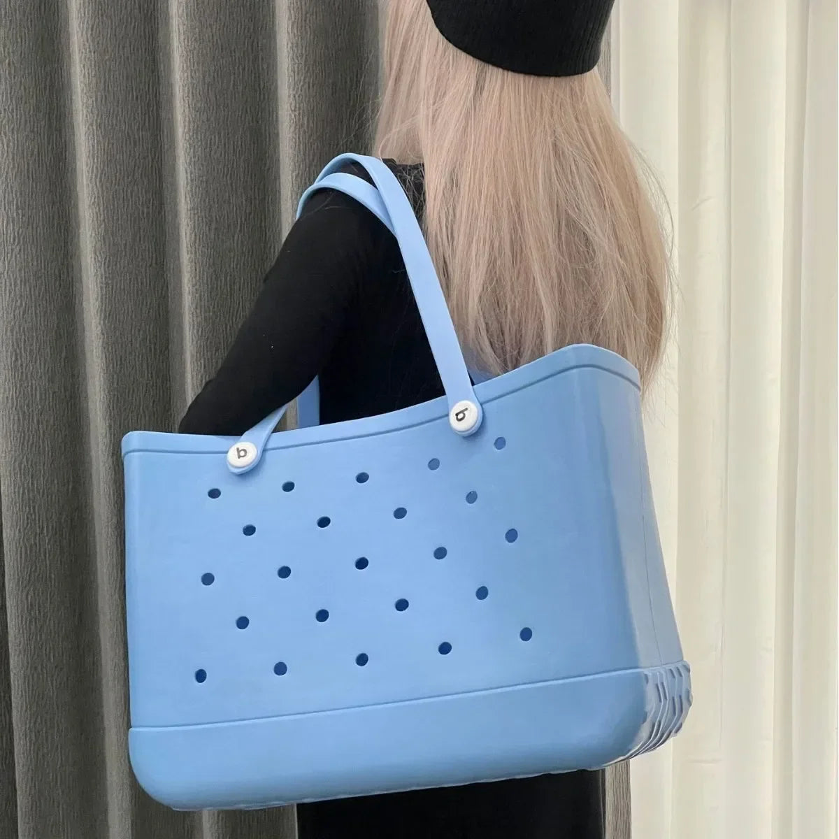 Croc Beach Tote Bag Waterproof EVA Extra Large Capacity - Smarsty