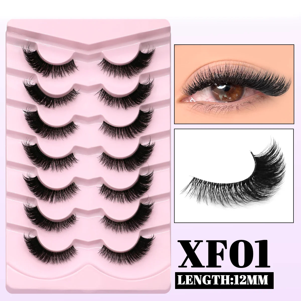 GROINNEYA Winged Cat Eye Faux Mink Lashes - Smarsty