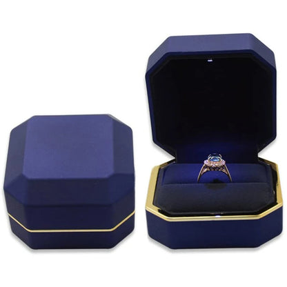 Luxury LED Jewelry Ring Box for Engagement and Wedding - Smarsty