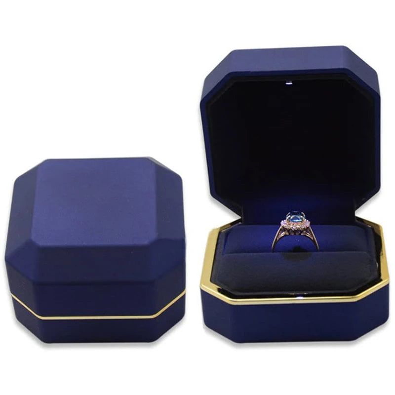 Luxury LED Jewelry Ring Box for Engagement and Wedding - Smarsty