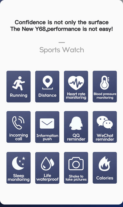 Multifunctional Bluetooth Smart Watch for Fitness Tracking - Smarsty