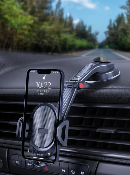 Gravity Car Phone Holder Dashboard Mount One Press Lock - Smarsty