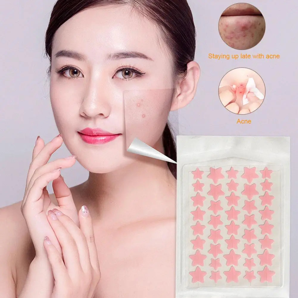 Colorful Star Heart Shaped Acne Pimple Patches - Smarsty