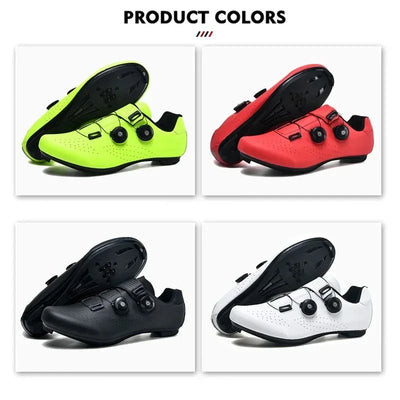 Cycling Sneaker MTB Men Sport Road Bike Boots Flat Racing Speed Sneakers Trail Mountain Bicycle Footwear Spd Pedal Cycling Shoes by Smarsty