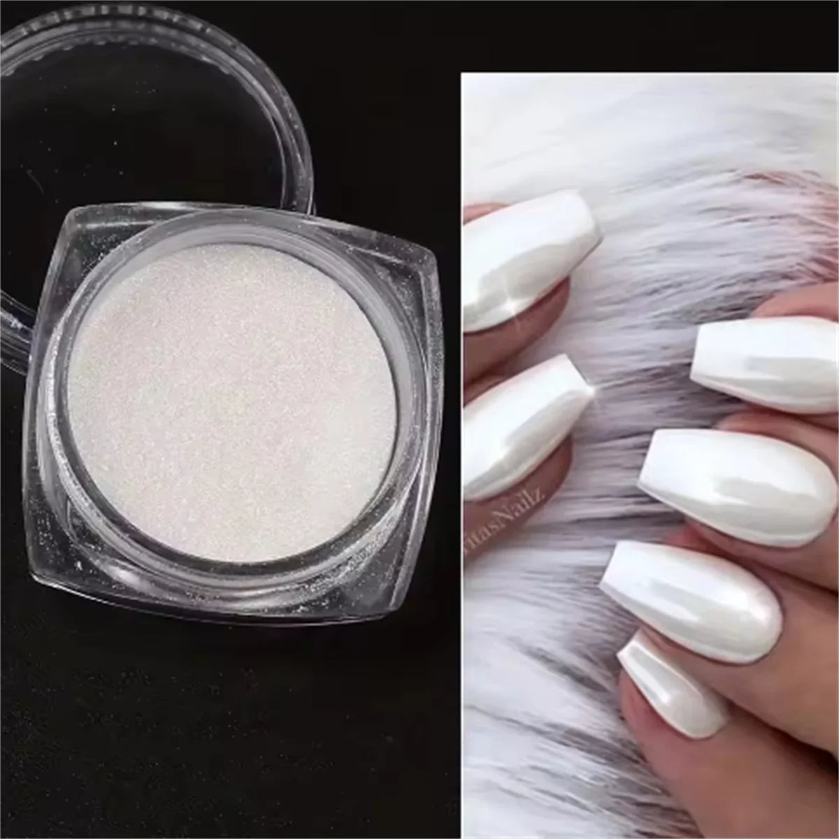 Moonlight Pearl Mirror Nail Powder for Stunning Metallic Effect - Smarsty