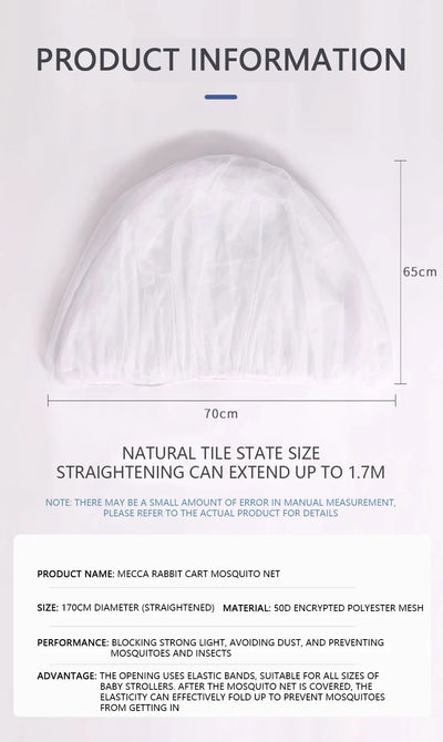 Portable Mosquito Net for Baby Stroller Protection - Smarsty