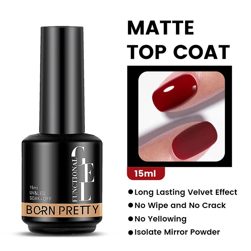 Born Pretty Milky Pink Rubber Base Gel Polish 15ml Self Leveling Formula - Smarsty