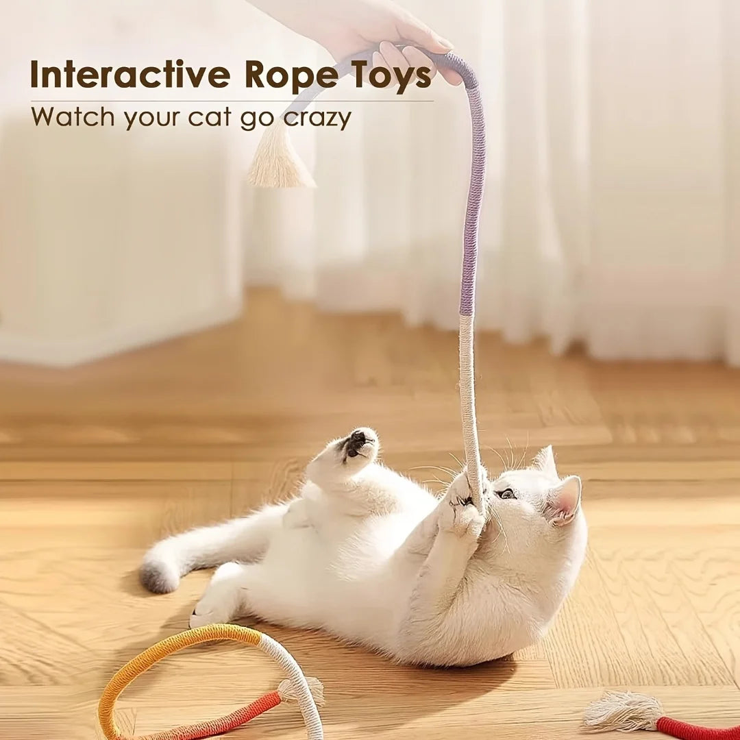 Cotton Cat Chew Toy for Teeth Cleaning - Smarsty