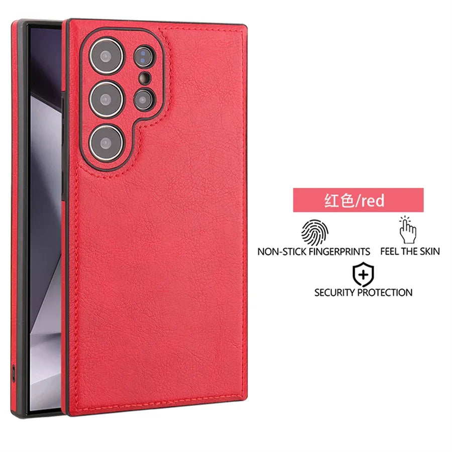 Premium PU Leather Shockproof Phone Case With Slim Bumper - Smarsty
