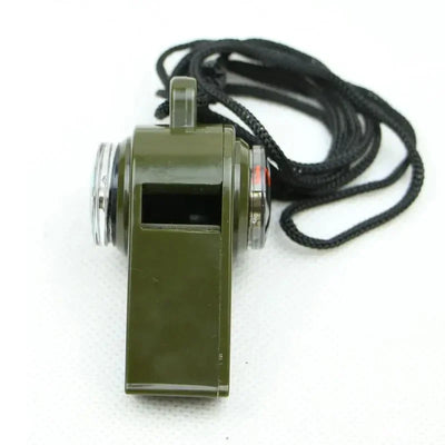 3 in 1 Emergency Survival Whistle Compass Thermometer Referee Cheerleading Whistle Camping Hiking Outdoor Multifunction Whistle by Smarsty