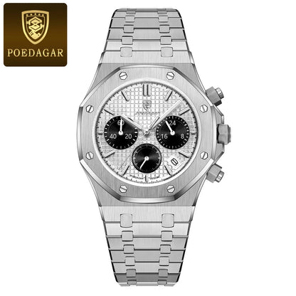 Luxury Men's Chronograph Watch with Waterproof Feature - Smarsty