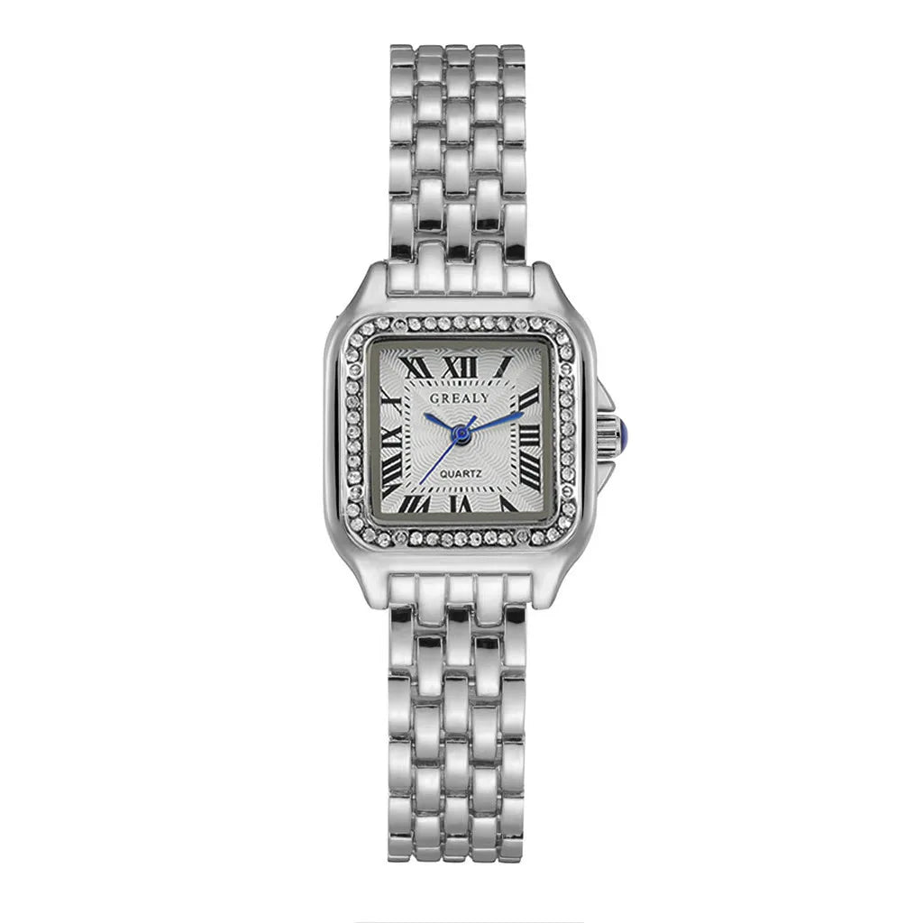 Light Luxury Women’s Gold Quartz Watch with Bracelet Clasp - Smarsty