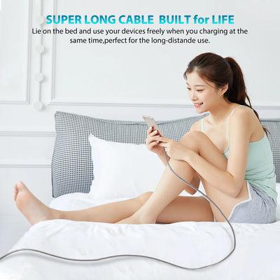 Type C to Type C PD 60W Fast Charging Cable Type C 3m 5m 8m 10m Extending Data Cable for iPhone 15 Pro Max Huawei Xiaomi Samsung - Smarsty
