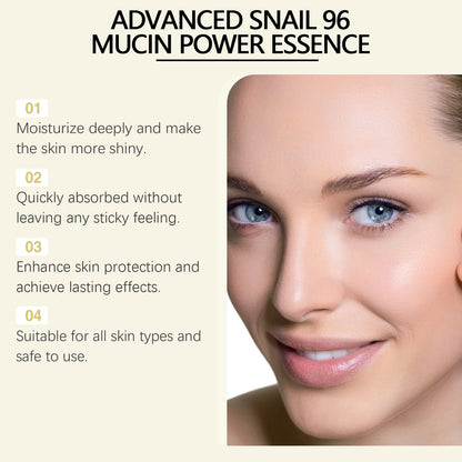 Advanced Snail Mucin Essence for Moisturizing and Firming - Smarsty