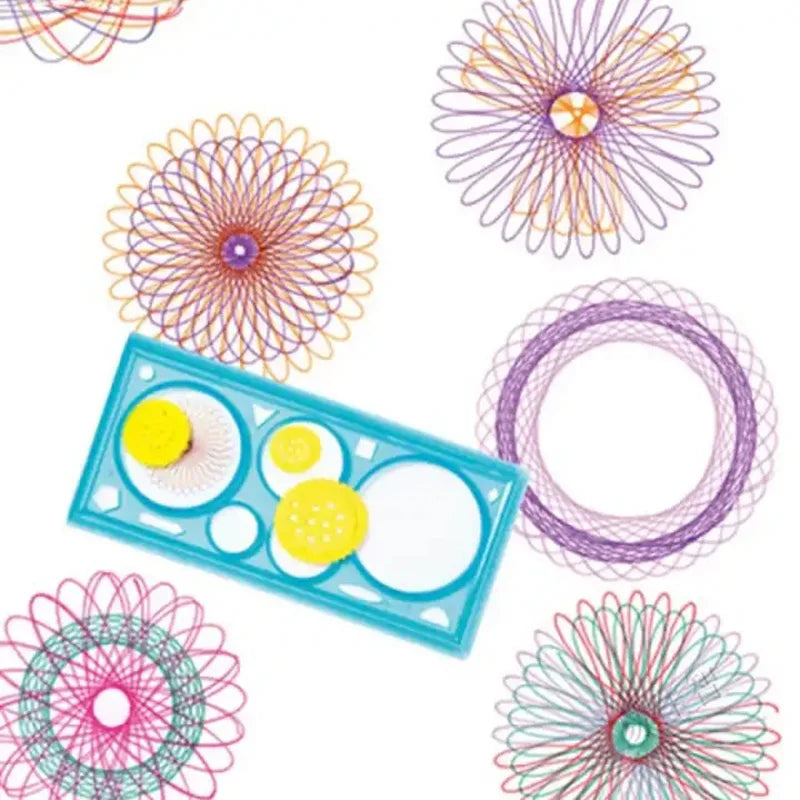 Geometry Spirograph Drawing Stencils Set Painting Template Art Crafts Creative Kids Educational Toy Variety of Flowers Ruler by Smarsty