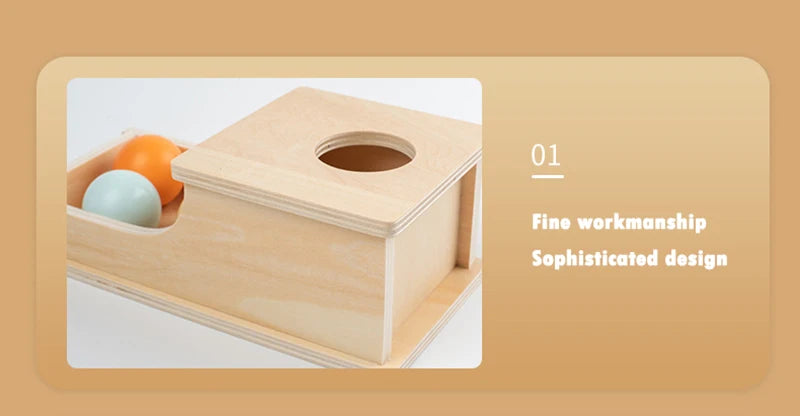 Montessori Infant Wooden Toys Coin Ball Busy Drum Color Shape Cognition Match Educational Sensory Toy Baby Teaching Aid Gifts