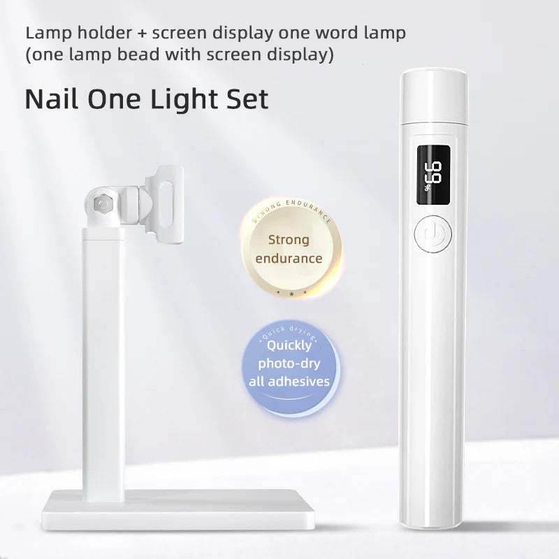 Portable UV LED Nail Dryer with Rechargeable Battery - Smarsty