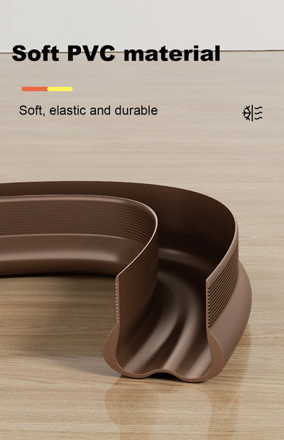 Flexible Door Bottom Sealing Strip Door Gap Soundproofing Wind and Dust Proof Weather Strip Under Door Draft Stopper Tape - Smarsty