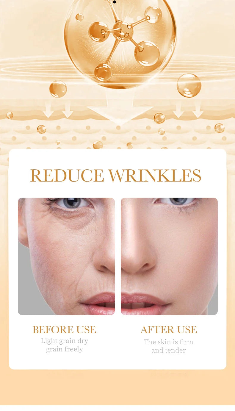 10PCS Collagen Anti Wrinkle Facial Mask Anti Aging Fade Fine Lines Firm Skin Moisturizing Brightening SkinCare Korean Cosmetics