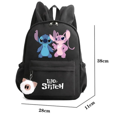 HOT Disney Lilo Stitch Backpack for Girl Boy Student Teenager Children Rucksack Women Casual School Bags Kids Birthday Gift Toy - Smarsty