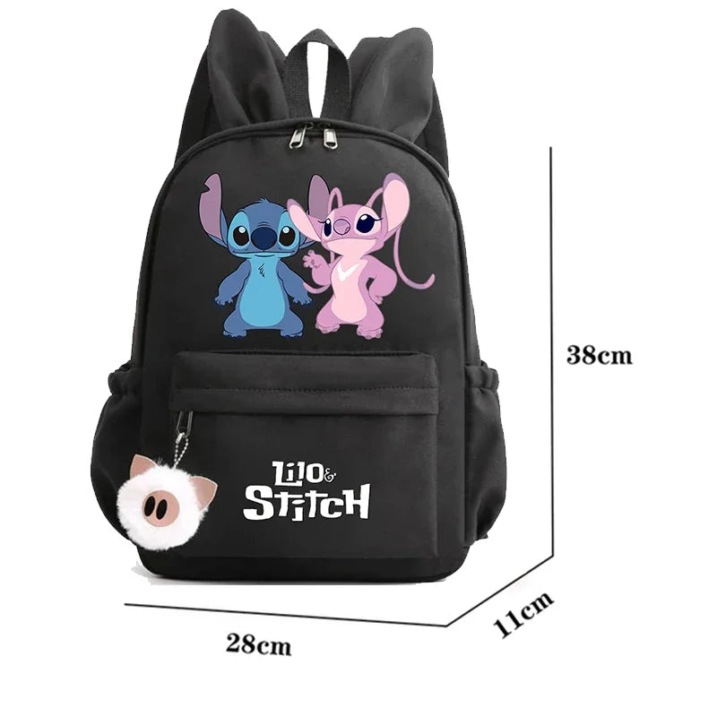 HOT Disney Lilo Stitch Backpack for Girl Boy Student Teenager Children Rucksack Women Casual School Bags Kids Birthday Gift Toy - Smarsty