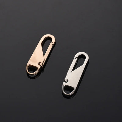 5pcs Universal Replacement Zipper Slider Metal Alloy Removal Zipper Puller Luggage Bag Zip Head DIY Craft Sewing Tool Repair Kit - Smarsty