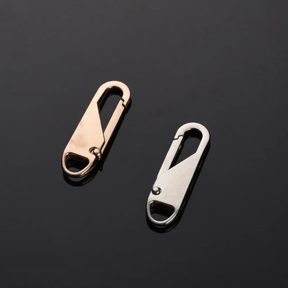 5pcs Universal Replacement Zipper Slider Metal Alloy Removal Zipper Puller Luggage Bag Zip Head DIY Craft Sewing Tool Repair Kit - Smarsty
