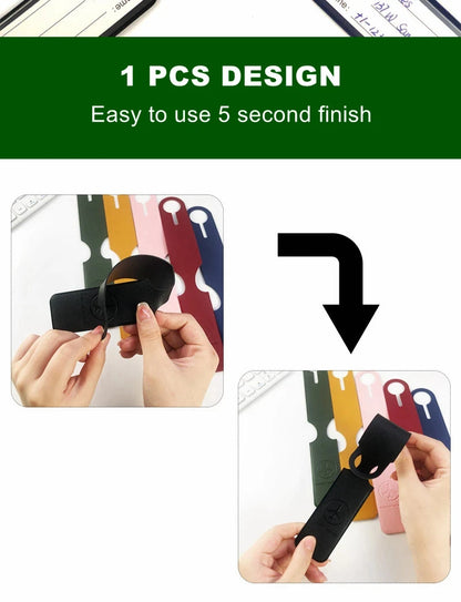 1PC PU Leather Luggage Tag Creative Baggage Suitcase Identifier ID Addres Holder Boarding Tags Portable Label Travel Accessories - Smarsty