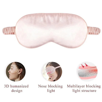 Imitated Silk Eye Mask for Comfortable Sleep - Smarsty