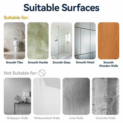 3/5 Pack Shower Organizer , Adhesive Shower Caddy with No Drilling,  Rustproof Stainless Steel for Bathroom and Storage&Kitchen