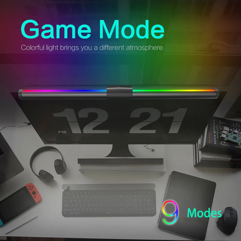 LED Monitor Light Bar with RGB Backlight and Music Sync - Smarsty