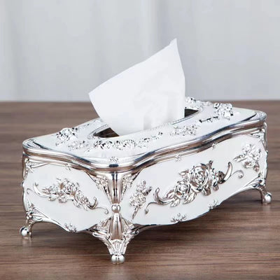 European tissue box, high-end hotel restaurant napkin extraction box, kitchen and living room tabletop tissue storage box by Smarsty