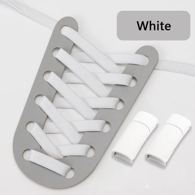 NEW NoTie Shoelaces Magnetic Shoe Laces Clip Flat Elastic Stretch Laces Sneakers Woman Men Children Casual Shoelace for AJ AF1 - Smarsty