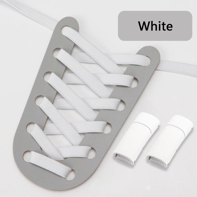 NEW NoTie Shoelaces Magnetic Shoe Laces Clip Flat Elastic Stretch Laces Sneakers Woman Men Children Casual Shoelace for AJ AF1