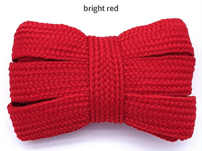 2cm Wider Flat Shoelaces New Casual Sneakers Laces for Shoes Fashion Rope Shoelace 100/120/140/160CM Shoes Accessories 1Pair - Smarsty
