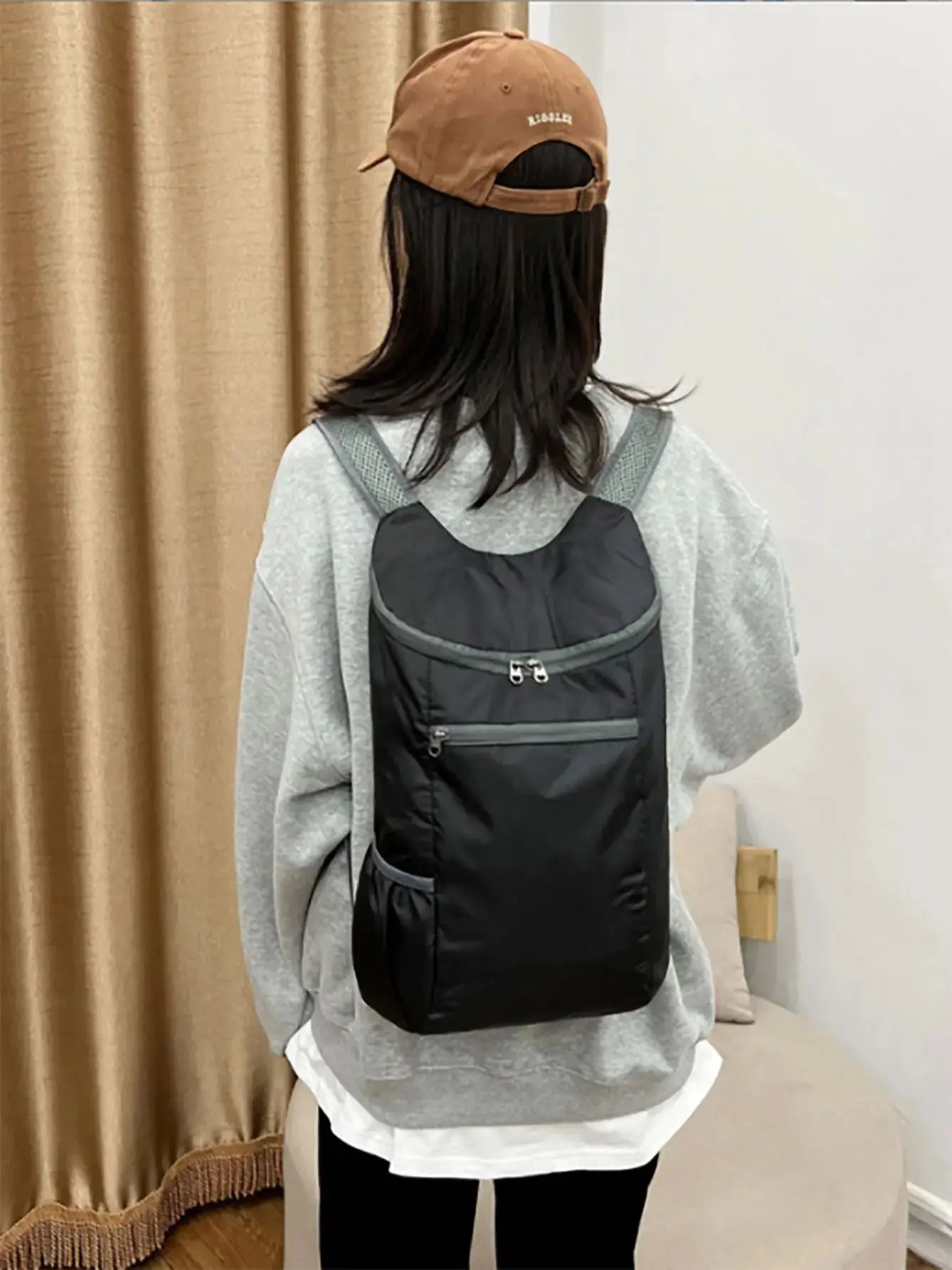 1pc Weekend Travel Bag, Foldable Waterproof Tear-resistant Lightweight Backpack, Large Capacity Travel Business Backpack, Sports - Smarsty