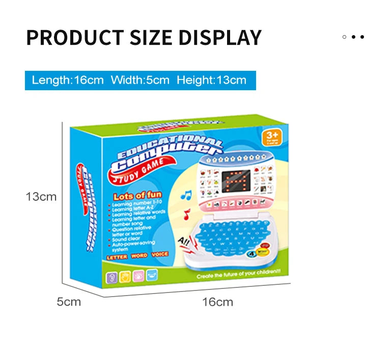Learning Machine Laptop Computer Child Electronic Preschool Language Education Toys Gift Toddler Kid Developing Cognitive Skills - Smarsty